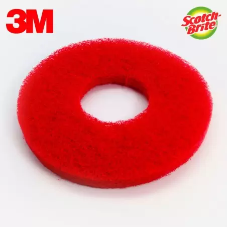 DISQUE ROUGE MONOBROSSE / AUTOLAVEUSE 356MM SCOTCH-BRITE 3M (X5)